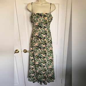 Floral Spaghetti Strap Maxi Dress